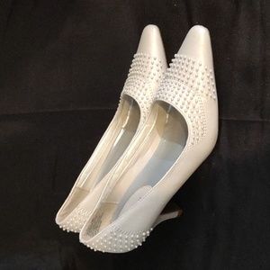 Silver Slippers size 7.5 women